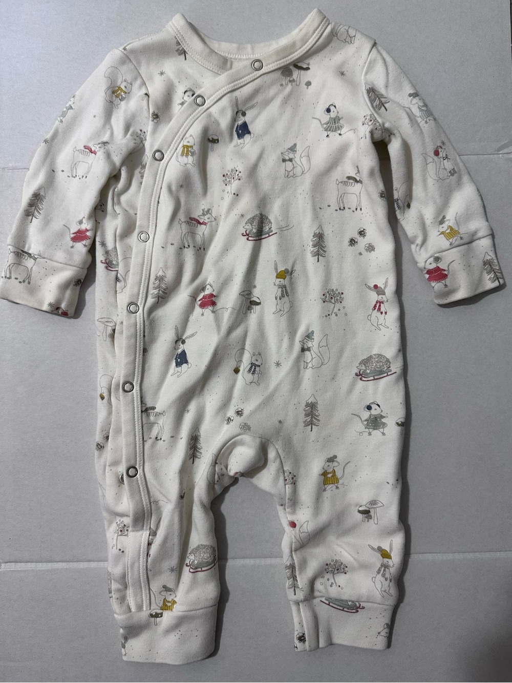 PEHR Kimono Romper in Magical Winterland 3-6 Months